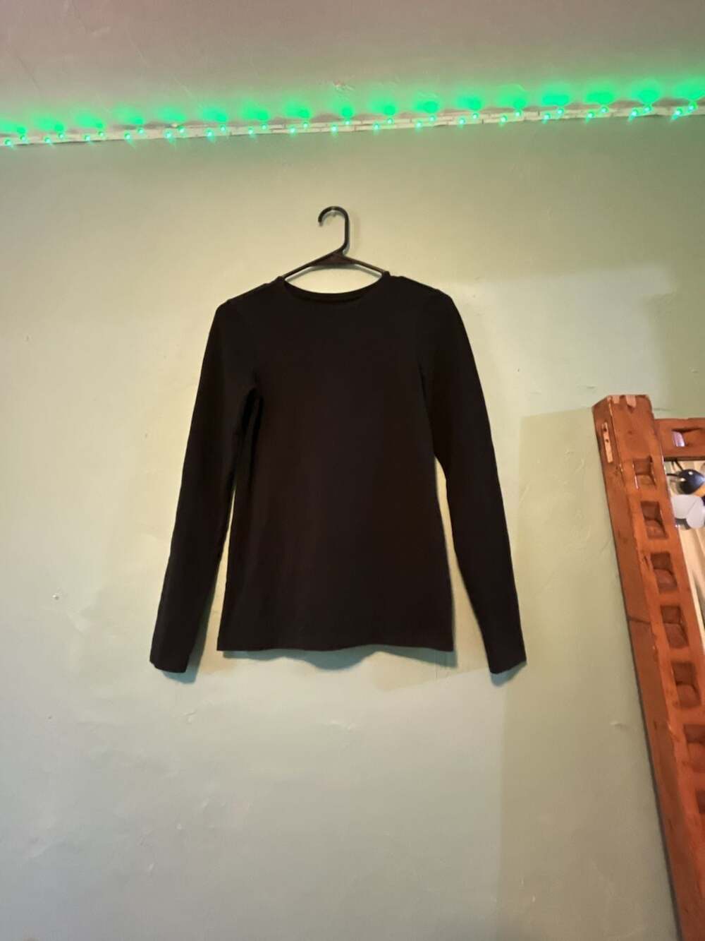 Pact Organic Cotton Long Sleeve Crew Neck Top Black XS
